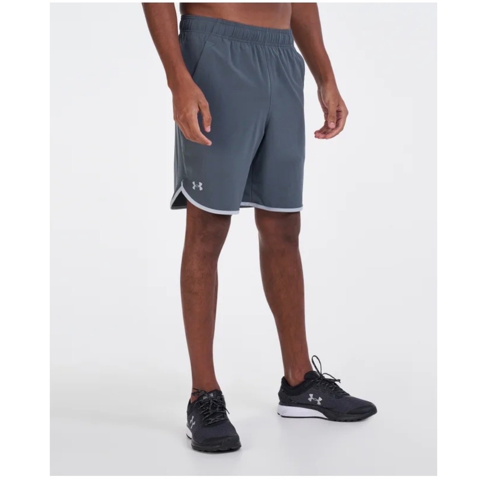 Under Armour HIIT Woven Shorts Men's Large‎ Gray 8" Gym Training Athletic